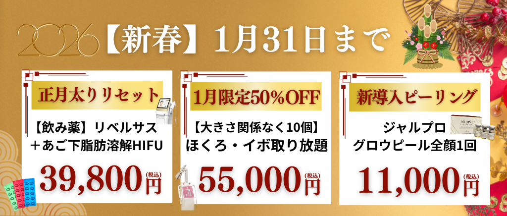 新春キャンペーン最大50％OFF